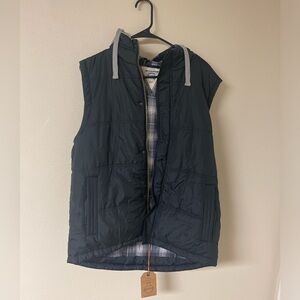 Men's Sherpa Lined Hooded Puffer Vest